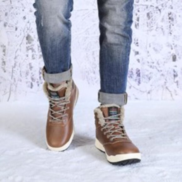 AFT AFFINEST Mens Waterproof Outdoor Hiking Ankle Sneakers, Light Brown, 42 - Picture 5 of 9